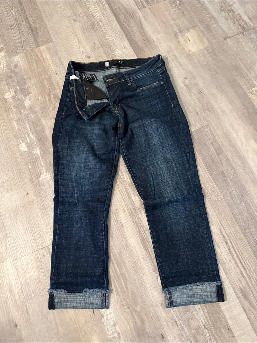Kut from the Kloth Dark Indigo Boyfriend Jeans